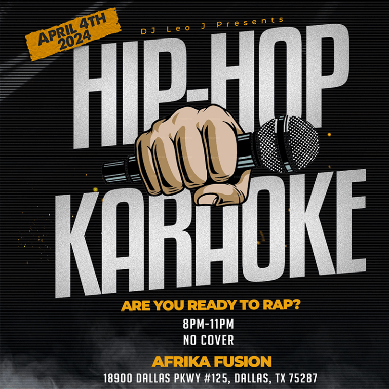 Hip Hop Karaoke_Afrika Fusion_Dallas TX_Co-Create Event Services